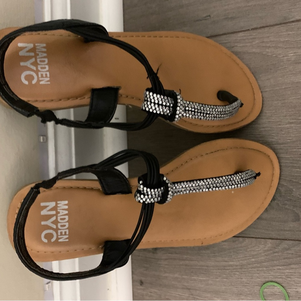 Black and Tan Kids Sandals